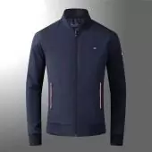 jacket tommy nouvelle collection v collar zip 1666 bleu